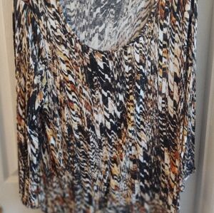 Ladies Cable & Gauge Scoop Neck Top